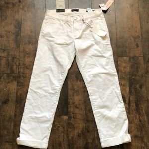 Banana Republic White Girlfriend Jeans New